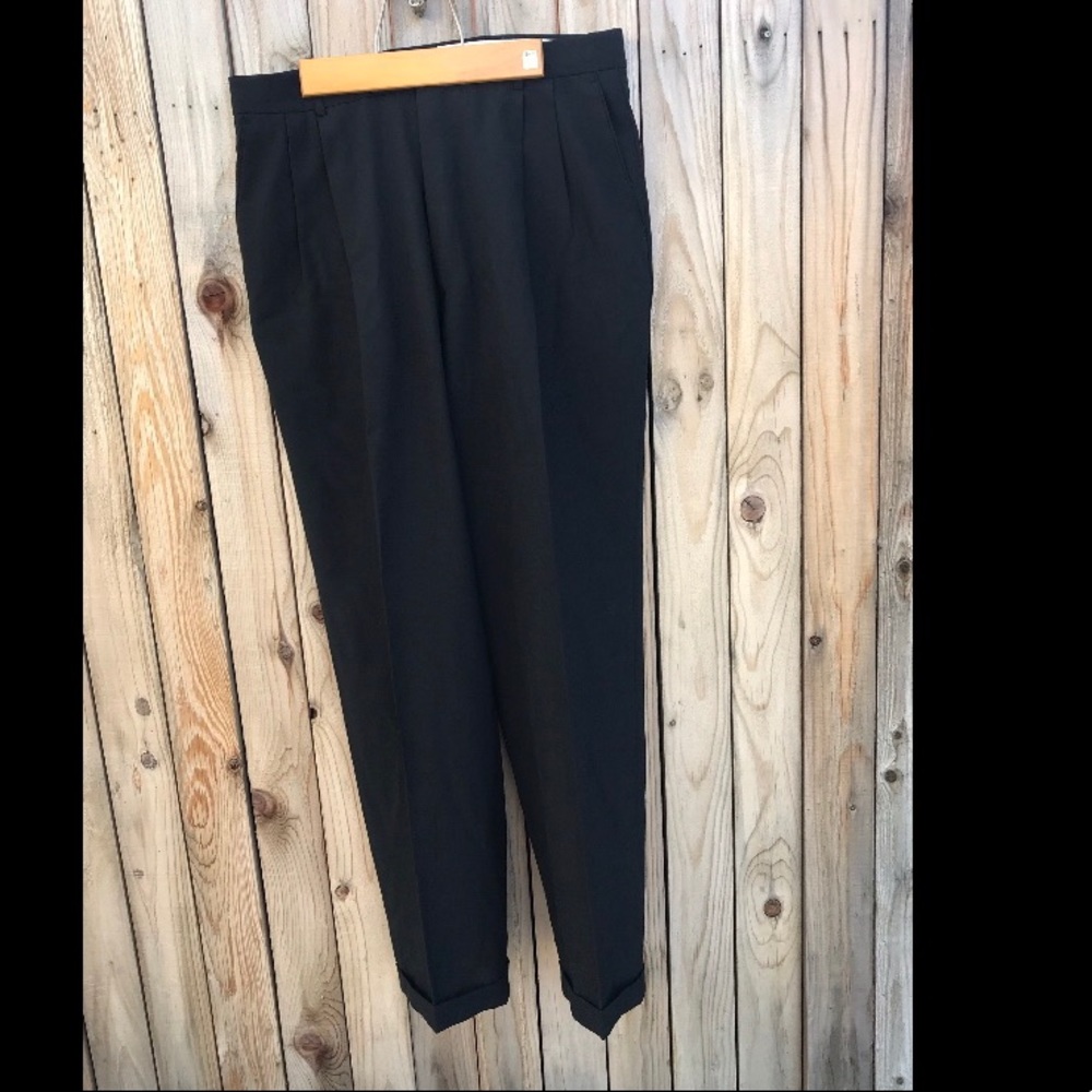 Louis Raphael Tailored Black Dress Pants 34/32